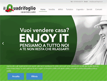 Tablet Screenshot of ilquadrifoglio.ts.it